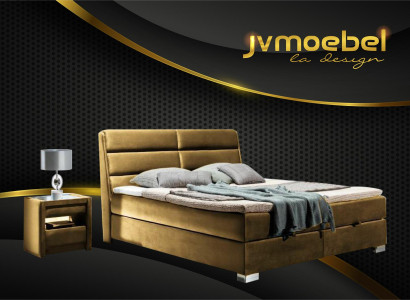 Schlafzimmer Luxus Boxspring Bett Betten Doppel Möbel Stoff 140 160 180 x 200cm